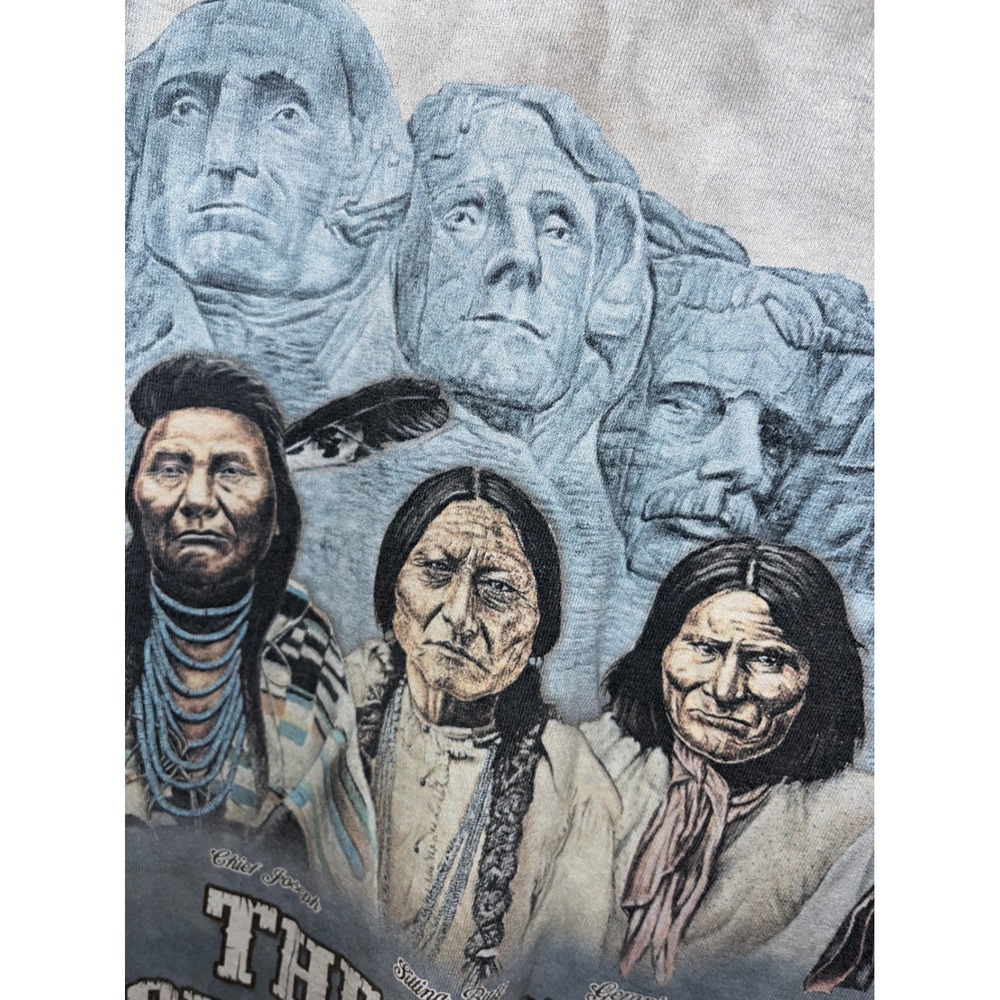 Mountain Original Founding Fathers T Shirt‎ Mount Rushmore Native American 2XL - Picture 3 of 5